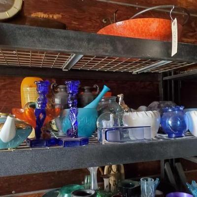 #2860 â€¢ Vases, Bowls, Candle Holders, Tea Pot & Figurines
