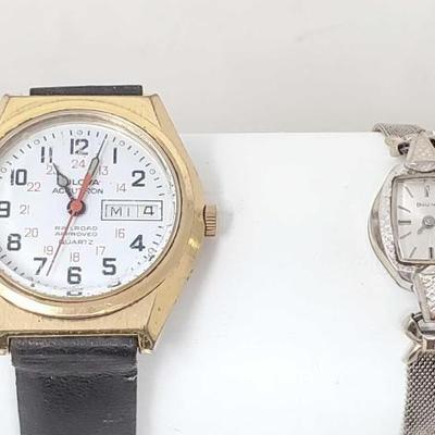 #878 â€¢ (2) 10k Rolled Gold Plated Watches
