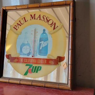 #15058 â€¢ Paul Masson 7up Thermometer
