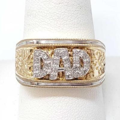 #862 â€¢ 10k Gold Ring With Diamonds

