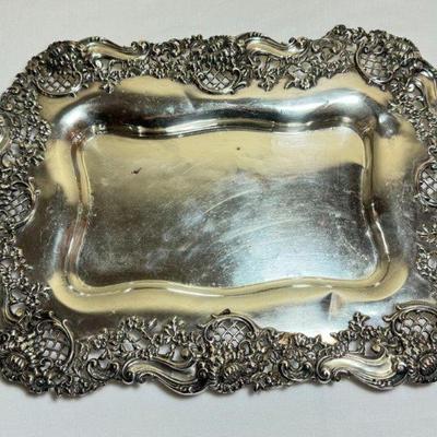 Antique Black, Frost, & Starr Sterling Ice Cream Tray 
