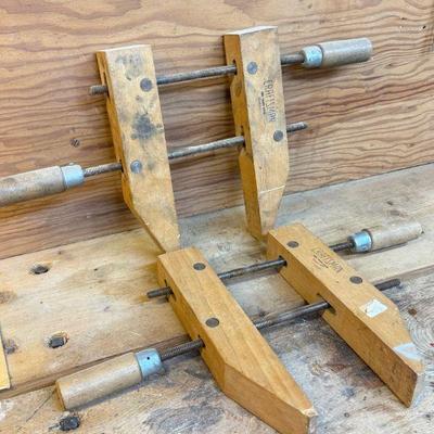 Pair of Craftsman 14-inch Wood Parallel Clamps
