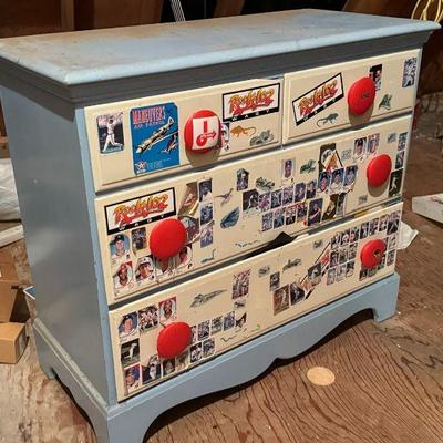 Furniture near 01002 - Nostalgic Dresser filled with Sewing Supplies