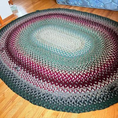100% wool handbraided rug