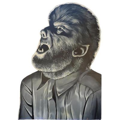 7 foot tall The Wolfman painting