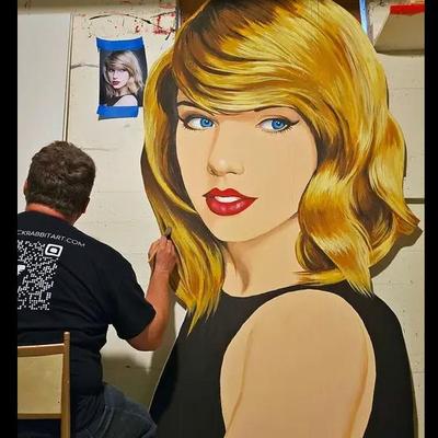 Jeff Parson painting Taylor Swift painting