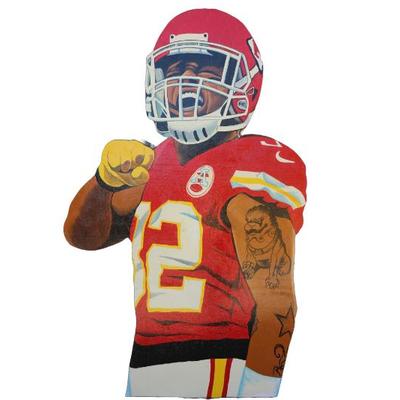 Nick Bolton 7 ft tall KC Chiefs painting