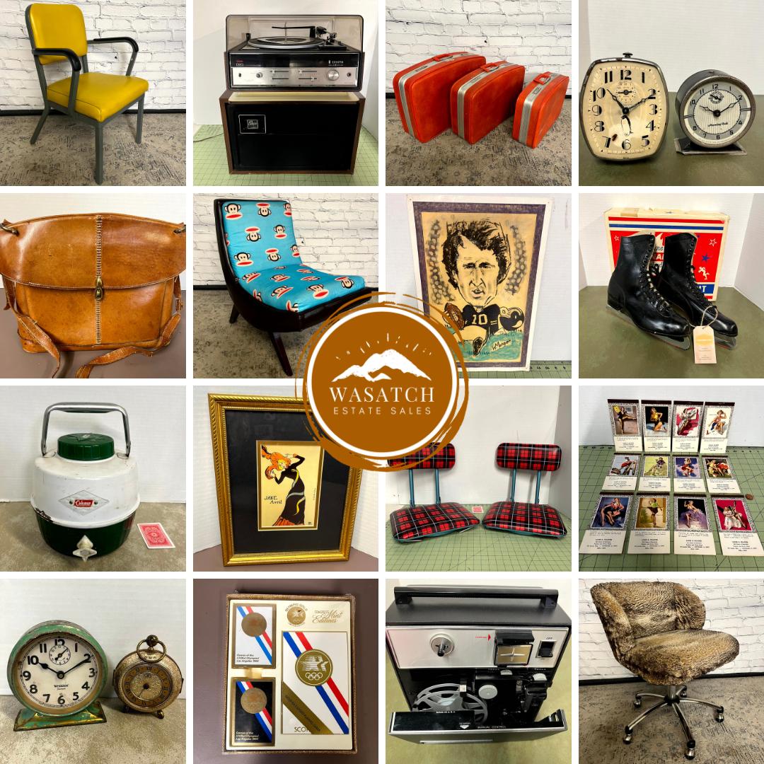 Wasatch Estate Sales’ ONLINE Auction Ends Weds (1/24) at 6pm! From the