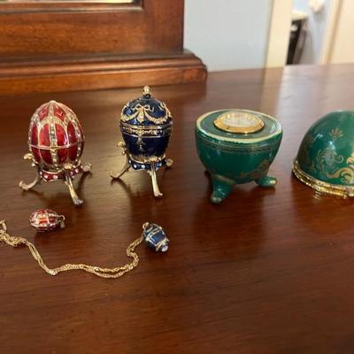 Metal Eggs w/contents. $20 each.  All items available for pre-sale with pre-sale shopping appointments. Please text 985 507-6684 to...
