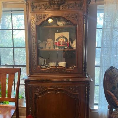 Intricate China Cabinet. 38x82x21. $800. All items available for pre-sale with pre-sale shopping appointments. Please text 985 507-6684...