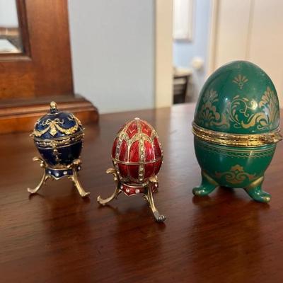 Metal Eggs w/contents. $20 each.  All items available for pre-sale with pre-sale shopping appointments. Please text 985 507-6684 to...