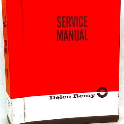 BIHY920 1960's Delco Remy Service Manual	1960-1969 Delco Remy Service Manual binder. Â Pages in very good condition, minimal wear on cover.

