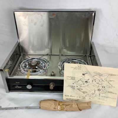 REEM814 Vintage Princess Marine Stove	Unused Vintage Princess Manufacturing marine/RV cooking stove. Alcohol fueled, folding stove cover...