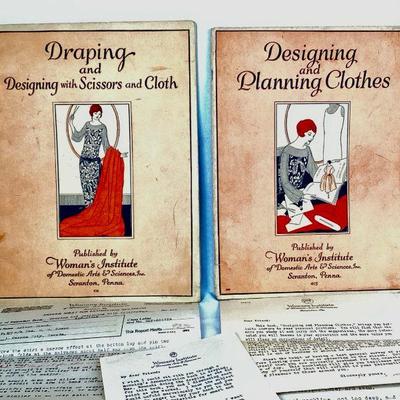 BIHY912 1920's Women's Institute Sewing Books	Both books published by Woman's Institute of Domestic Arts & Sciences, Inc. Â Scranton...
