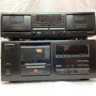 REEM812 Pioneer CD And Cassette Players	Pioneer PD-F605 CD player and CT-W6O4RS cassette player. CD player is 25 disk file-type system,...