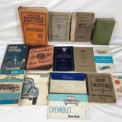 BIHY111	A collection of vintage automotive books. Includes a care and operation manual for a Studebaker, an informational book on a 