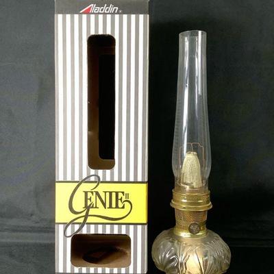 REEM200 Genie II Incandescent Oil Lamp	Solid Brass burner, Some of the Lox on the Mantle net is coming apart. Glass Stem is removable....