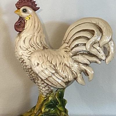 Country Farmhouse Ceramic Rooster Figurine