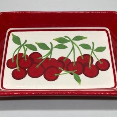 Sonoma Ceramic Cherries Jubilee Tray