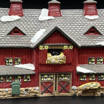 Dept. 56 Snow Village Red Barn Building from 1987