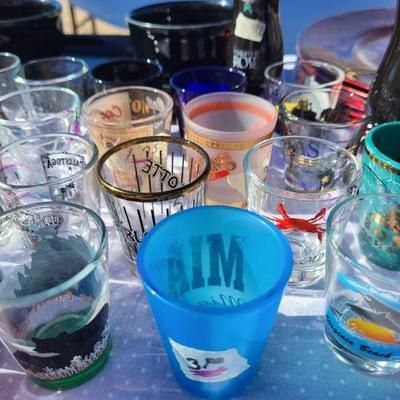 Lots of shot glasses