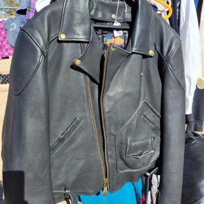 Thick leather motorcycle jacket Easyrider