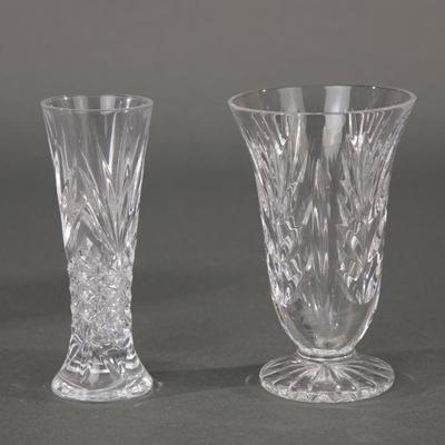 2 Waterford crystal vases