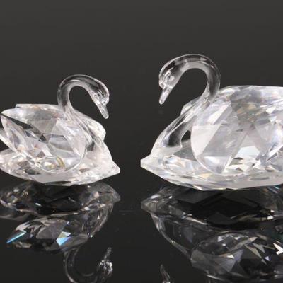 Swarovski crystal swans #2