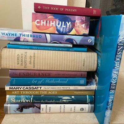 Books on flowers, faith, art, artists, cookbooks. Inspirational books. 