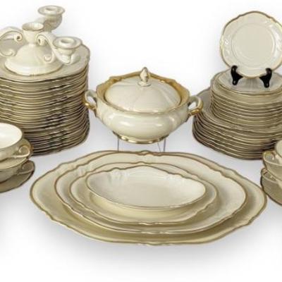 #55 â€¢ 63 Pc Antique Rosenthal #2328 China - 8+ Settings with Serverware, Candelabra
