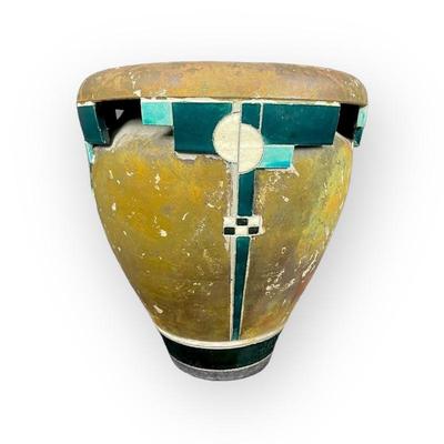 #76 â€¢ Robert Sunday Signed Raku Pottery Vase
