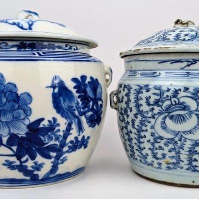 #71 â€¢ Two Chinese Blue and White Porcelain Ginger Jars
