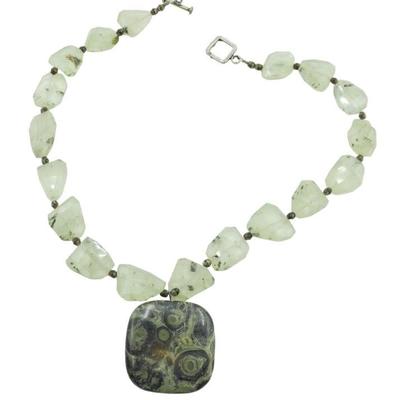 KAMBABA JASPER & PREHNITE NECKLACE