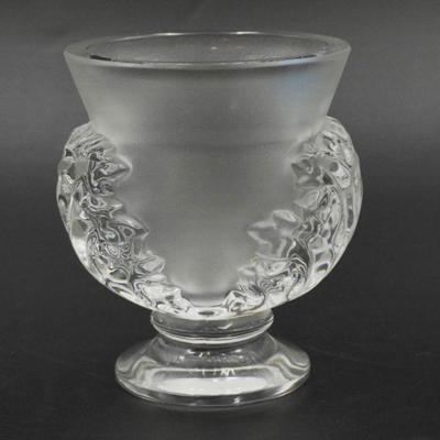 LALIQUE CRYSTAL ST CLOUD VASE