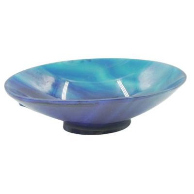 ANTIQUE RUSSIAN BLUE AGATE CUT & POLISHED BOWL
