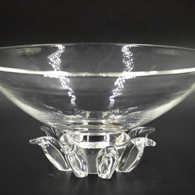 MCM LARGE STEUBEN DONALD POLLARD PEONY BOWL
