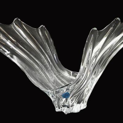 MID CENTURY COFRAC ART VERRIER CRYSTAL BOWL, LARGE