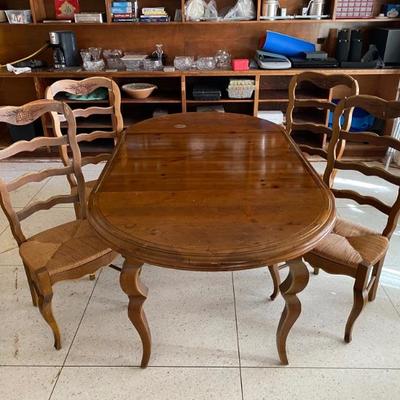 Country/ranch style table with four chairs $595.00