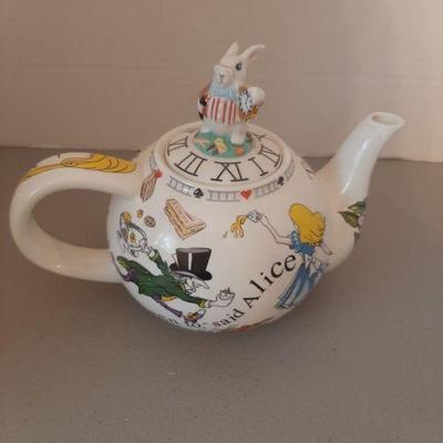 Alice in Wonderland Mad Hatters Tea Party teapot. $35.00