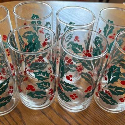 Holiday Hostess glassware