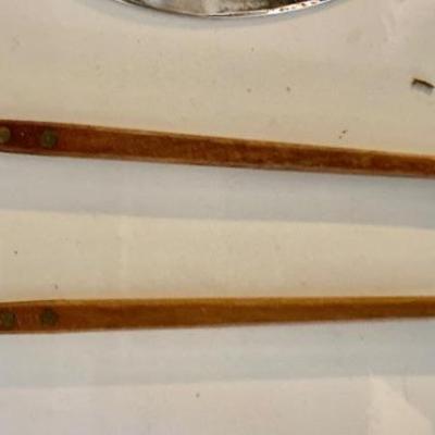 MCM Japan Teal Stainless Salad Servers
