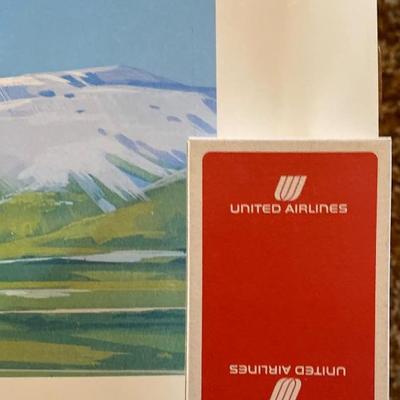 vintage United Airlines Captains Memorabilia Poster
