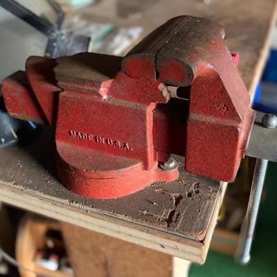 Vintage FULLER 4 1/2" Bench top Swivel Vise Japan Old Shop Garage Tool
