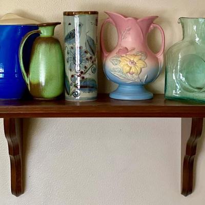 1940s Universal Potteries Art-Deco Pitcher Frankoma Ken Edwards Pottery Hull Magnolia Blenko Vase196
