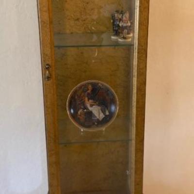 Vintage Curio Cabinet with Interior Light
