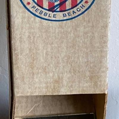 Vintage US Open 1982 Pebble Beach Monterey California Periscope Cardboard Viewer Golf Souvenir
