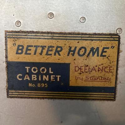 STANLEY HANDYMAN #895 BETTER HOME SET TOOL CABINET
