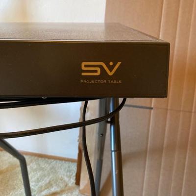 Vintage 1960s SV Folding Projector Table w Viewer Light 2 Electrical Outlet HOT!
