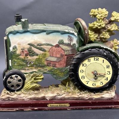 Vintage Gardendale Collection Tractor Clock