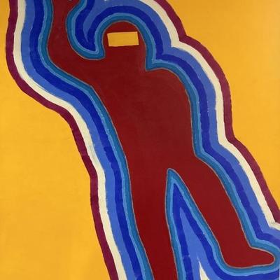 Large Pop Art / Contemporary Art of Man on Canvas